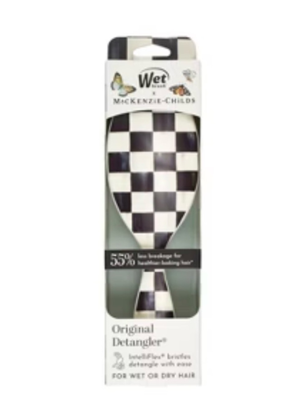Mackenzie Childs X WetBrush Courtly Check Brush